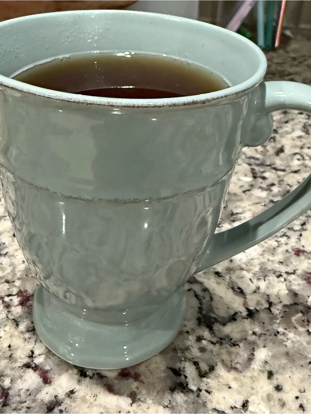 Pier 1 Martillo Sage Footed Mugs Set of 4